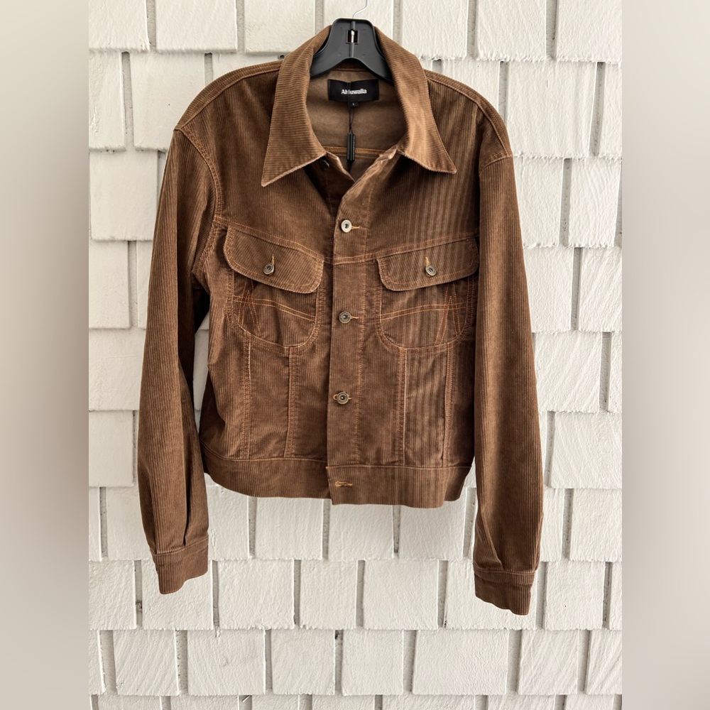 Ahluwalia striped corduroy trucker jacket Size L